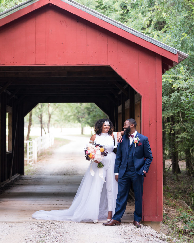 Covered bridge at one of the DFW Venues, The French Farmhouse
