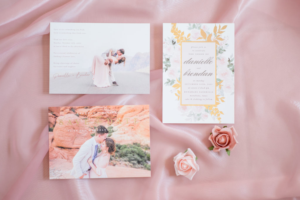 Engagement photos used on Save the Date and Invitations example